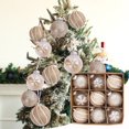 thumbnail image 1 of Adornos navideños de bolas Vmvidoty - Juego de 9 piezas, varios estilos para árboles de Navidad y otras decoraciones para fiestas. Ofertas de acceso anticipado., 1 of 8