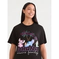 thumbnail image 4 of Disney Women’s Stitch & Angel Graphic Tee with Embroidery, Sizes XXS-XXL, 4 of 5