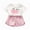 C69-Pink, variant on Summer Toddler Girls 6-12 Months Girls Suit Fruit Plaid Print Children Two Piece Suit