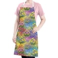 thumbnail image 5 of Pioneer Flower Floral Print Pattern Apron for Women and Men, Cotton Linen Waterproof with Pockets, Adjustable, 33x27 Inch for Kitchen, Gardening, BBQ, Salon, 5 of 6