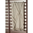 thumbnail image 3 of LR Home Ruby Natural Diamond Shag Lightweight Adult Cotton Throw Blanket, 50" x 60", 3 of 9