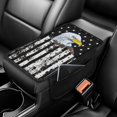 thumbnail image 2 of Chririnla Car Armrest Console Cover Bald Eagle Distressed American Flag Print Anti-Scratch Auto Armrest Cover Protector Truck, Soft Auto Console Covers, 2 of 6