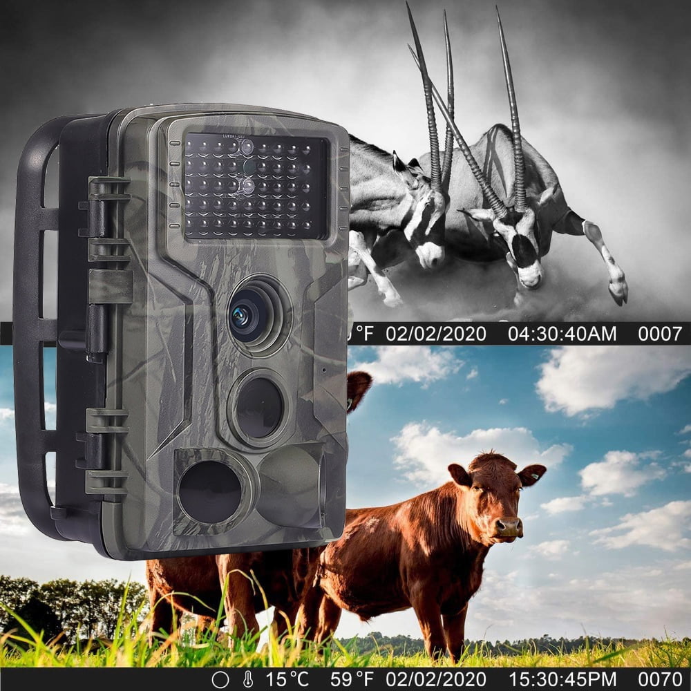 SuntekCam Mini Game Camera 36MP 4K Trail Camera with Night Vision 940nm IR LED Wildlife Waterproof Hunting Camera Wildgame Hunting Trail Monitors HC-802A