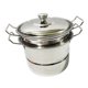 thumbnail image 5 of Sartenes Wok Pan, Utensilios de Cocina de Acero Inoxidable, Multiusos con Tapa de Leche, Sartén Antiadherente Wok para Restaurante, Cocina, Fiesta, de sopa de plata perfecl Sartén Sartén, 5 of 8