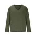 thumbnail image 5 of Mgmyaa Men's Long Sleeve T-Shirt V-Neck Base Layer Top Loose Casual Tunic Undershirt for Men, 5 of 7