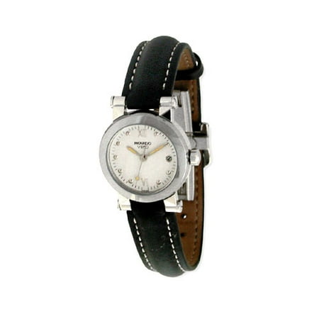 Movado Ladies Black Leather Vizio