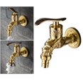 thumbnail image 4 of Grifo de baño interior Baoblaze montado en pared de Oro dorado, 4 of 8