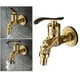 thumbnail image 4 of Grifo de pared para baño y lavandería, manguera de jardín exterior, individual, decorativo para hotel dorado, 4 of 9