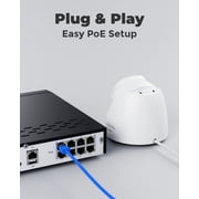 Reolink 4K PoE 8-Channel NVR System, 4 Wired Turret Cameras, 2TB HDD, Smart Detection, RLK8-800D4
