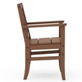 thumbnail image 5 of Better Homes & Gardens by POLYWOOD Southlake Outdoor Dining Arm Chair (2 Chairs), All-Weather HDPE, Patio Seat, Teak, 5 of 13