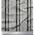 thumbnail image 1 of Soimoi Polyester Crepe Fabric Dot & Stripe Decor Fabric Printed Yard 42 Inch Wide, 1 of 5