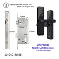 thumbnail image 2 of Tuya Door Locks Biometric Fingerprint Locker Hotel Smart Entry Home Handle App Unlock Digital Intelligent Lock ,More Secure, 2 of 7