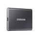 thumbnail image 1 of SAMSUNG T7 SSD portátil, unidad de estado sólido externa de 2 TB, velocidades de hasta 1.050 MB/s, USB 3.2 Gen 2, almacenamiento confiable para juegos, estudiantes, profesionales, MU-PC2T0T/AM, gris, 1 of 5