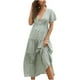 thumbnail image 1 of Vestido HUOGUO Fashion para mujer, verano, cuello en V, estampado casual, 1 of 5