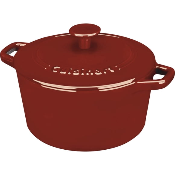 Cazuela Cuisinart Chef's Classic de hierro fundido esmaltado, 3 litros, roja