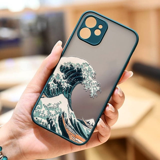 Funda de teléfono transparente a prueba de golpes para iPhone, carcasa dura mate a la moda para modelos 13, 12, 11, 14 Pro MAX, XS, X, Mini, XR, 7, 8 Plus Fivean unisex