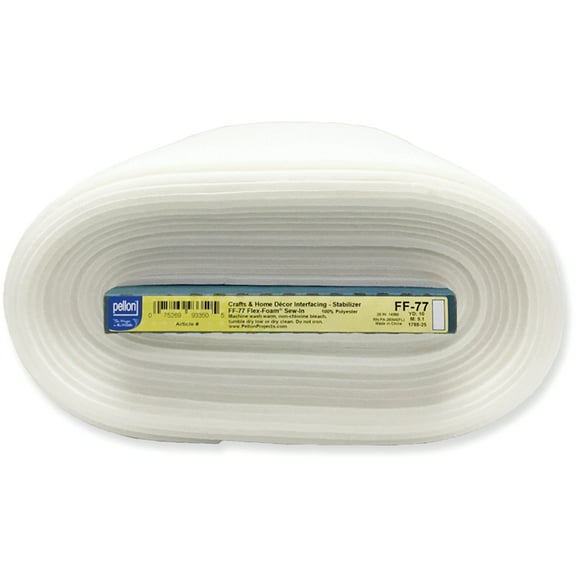 Pellon Flex Foam Fabric Sewing Stabilizer, off-White 20" by The Yard