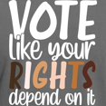 thumbnail image 3 of CafePress - VOTE Like Your Rights Depend On It T Shirt - Mens Comfort Colors Shirt, 3 of 5