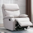 thumbnail image 5 of Ergonomic Manual Swivel Rocker Recliner for Adults Single Sofa Recliner for Living Room Beige, 5 of 11