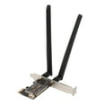 thumbnail image 1 of Carte PCIE, Adaptateur Double Antenne 6000Mbps 8DB 5.2 pour 11, 10, Linux, Openwrt, 1 of 7