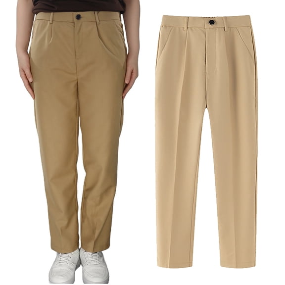 Uniform Pants for Boys Pull On Pants with Pockets Straight Pants Kids Khaki Pants Boys Boys Back To School Clothes Toddler Boys Pants Size 3-4 Years
