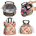 thumbnail image 2 of Pioneer Flower Floral Print Pattern Drawstring Lunch Bag Women - Drawstring Lunch Bag Insulated for Work Office - Stain-Resistant Large Lunchbags for Women with Multi-Pockets, 2 of 6