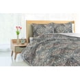 thumbnail image 3 of Ambesonne Damask Down Alternative Quilt Comforter, Victorian Swirly Leaf Motif, Twin, Grey Teal Pale Rust and Beige, 3 of 5