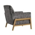 thumbnail image 6 of Comfort Pointe Macon Wood Arm Tufted Back Accent Chair - Coal, 6 of 15
