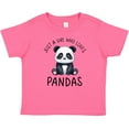 thumbnail image 3 of Inktastic Just a Girl Who Loves Pandas Girls Baby T-Shirt, 3 of 5