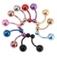 thumbnail image 2 of 12 piezas de joyería cuerpo, , , 14g, barras curvas de material acero inoxidable, 2 of 8