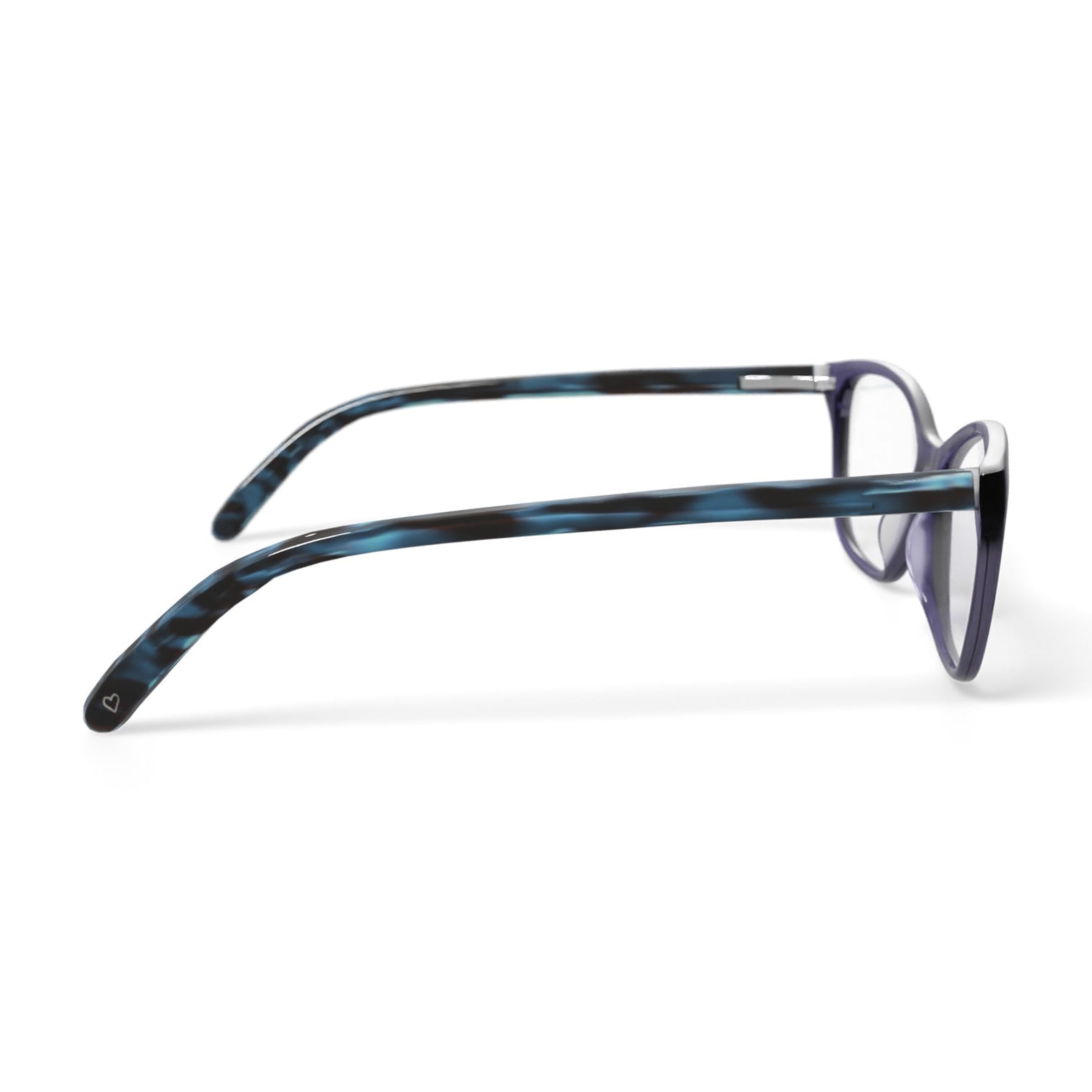 Hard Candy Women's HC246 Cat Eye Prescription Eyeglasses with Case, Crystal Grey