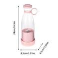 thumbnail image 2 of Leeye Portable Smoothie Blender, Personal Size USB C Rechargeable Juicer for Travel, Mini Fruit Shake Maker for Gym Home Kitchen, Blue, 2 of 8
