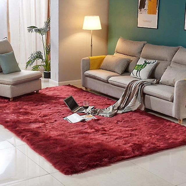Thick Carpet Soft Sheepskin For Living Room Plush Rug Bedroom Faux Fur Wool Fluffy Floor Carpets Window Bedside Home Decor Rugs