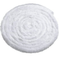 White Faux Fur Trim Ribbon,Happon Christmas Trimming Furry Ribbon Artificial Stripe Fur Fabric Garland Trim for Christmas Tree Holiday Garlands Party Decor(1.97 Inch x 19 Feet)