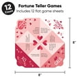thumbnail image 4 of Big Dot of Happiness Happy Galentine’s Day - Valentine’s Day Party Cootie Catcher Game - Conversation Starters Fortune Tellers - Set of 12, 4 of 5