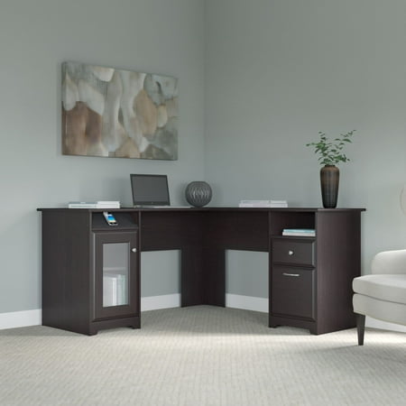 Bush Furniture Cabot L Shaped Desk In Espresso Oak 2 Of Bush Furniture Cabot L Shaped Desk In Espresso Oak 2 Of