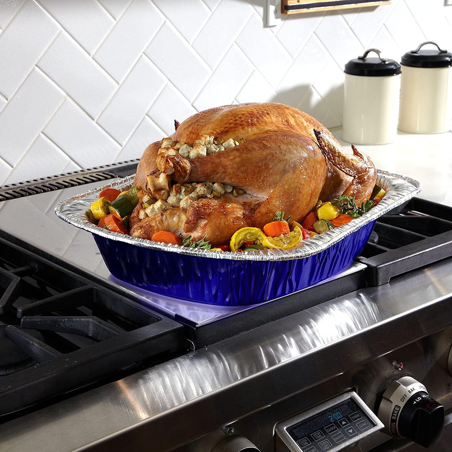 Alcan® Turkey Size Roaster Heavy Duty Aluminum Foil Pan, 16"x12"x3" 1-pack