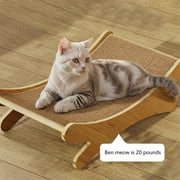 Cat Scratcher Bed Durable Cat Scratching Post with Hammock for Indoor Cats Lounger & Sleep & Scratch, Sturdy Solid Wood Frame for Cats Scratcher Lounge, Wooden Cat Furniture