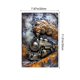 thumbnail image 3 of Arte de la Pared de Metal 3D Simulado Arte de la Placa de Metal Protección Solar Impermeable para la Decoración Colgante de la Pared de Hierro Forjado Decoración de la Pared de Metal, 3 of 6