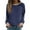 Dark Blue, variant on Women Sweatshirt Oversized Striped Crewneck – Long Sleeve Trendy Fall Pullover Preppy Clothes Womens Essentials Fashion Clothing