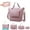 PINK#40L, variant on Gym Bag for Women Personal Item Overnight Bag with Trolley Sleeve(Pink)