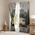 thumbnail image 3 of Manfei Camping Car Black Out Curtains for Kids Children Teens,Jungle Adventure Theme Curtains Pack of 2 (42x63 Each),Rustic Cabin Bedroom Curtains,Breathable Home Decor, 3 of 6