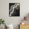 thumbnail image 4 of Paint By Numbers Kit for Adults Beginner - Abstract Swirling Black Gold Lines DIY Canvas Painting Kits for Adults, Frameless Paint By Number for Adults for Home Wall Decor 16x20 Inch, 4 of 7