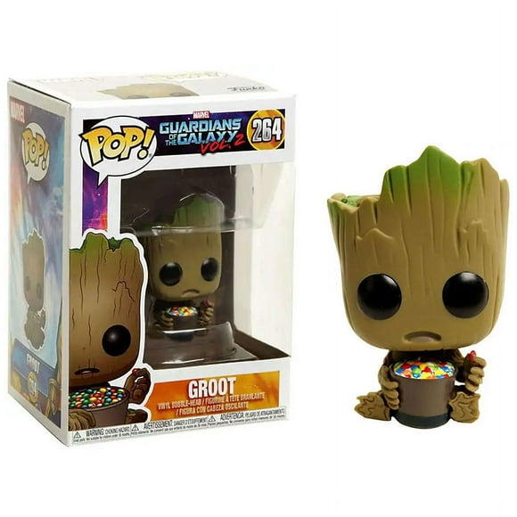 Funko Pop Guardians of the Galaxys Groot #264 Bobble Head With Candy Bowl Action Figures Funko Pop Marvels Vinyl Dolls Toy Gifts