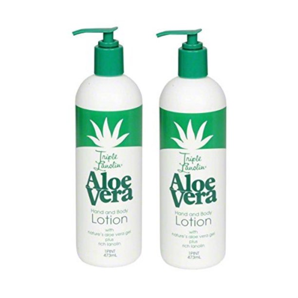 vienna triple lanolin aloe vera hand & body lotion 16 oz set of 2 pc