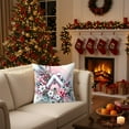 thumbnail image 4 of Homemoh Pink Christmas Pillow Covers 18x18 Christmas Winter Holiday Throw Pillow Covers for Living Room Bedroom Sofa, 4 of 6