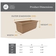 thumbnail image 2 of The HC Companies 24-Inch Venetian Window Planter Box with Drain Plug, Warm Gray, 2 of 8