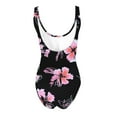 thumbnail image 4 of Odbmxy Women's One Piece Swimsuit Beach Summer Bathing Suit for Women Plus Size Black Backless Floral Bikinis, 4 of 4