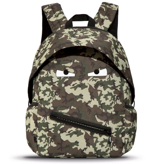 ZIPIT Grillz Backpack for Boys Elementary School & Preschool, Cute Book Bag for Kids, Sturdy & Lightweight (Grey Green)