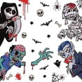 thumbnail image 5 of Etiqueta de la ventana Autoadhesiva Fuerte adherencia Patrón de terror extraíble Mejorar la atmósfera Pvc Calcomanía de la ventana de Halloween Etiqueta de fondo de la pared Soporte para el hogar, 5 of 5